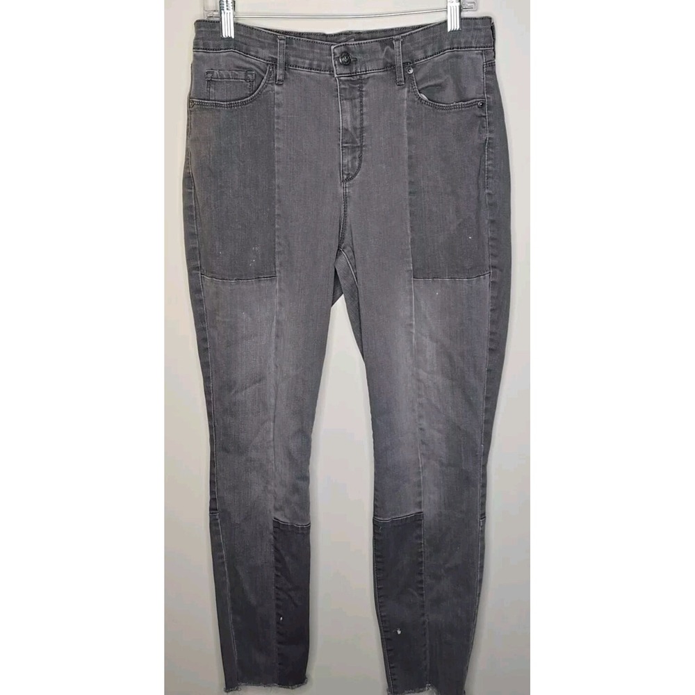 Martha Stewart Womens Jeans Patchwork 5 Pocket‎ Ankle Size 12